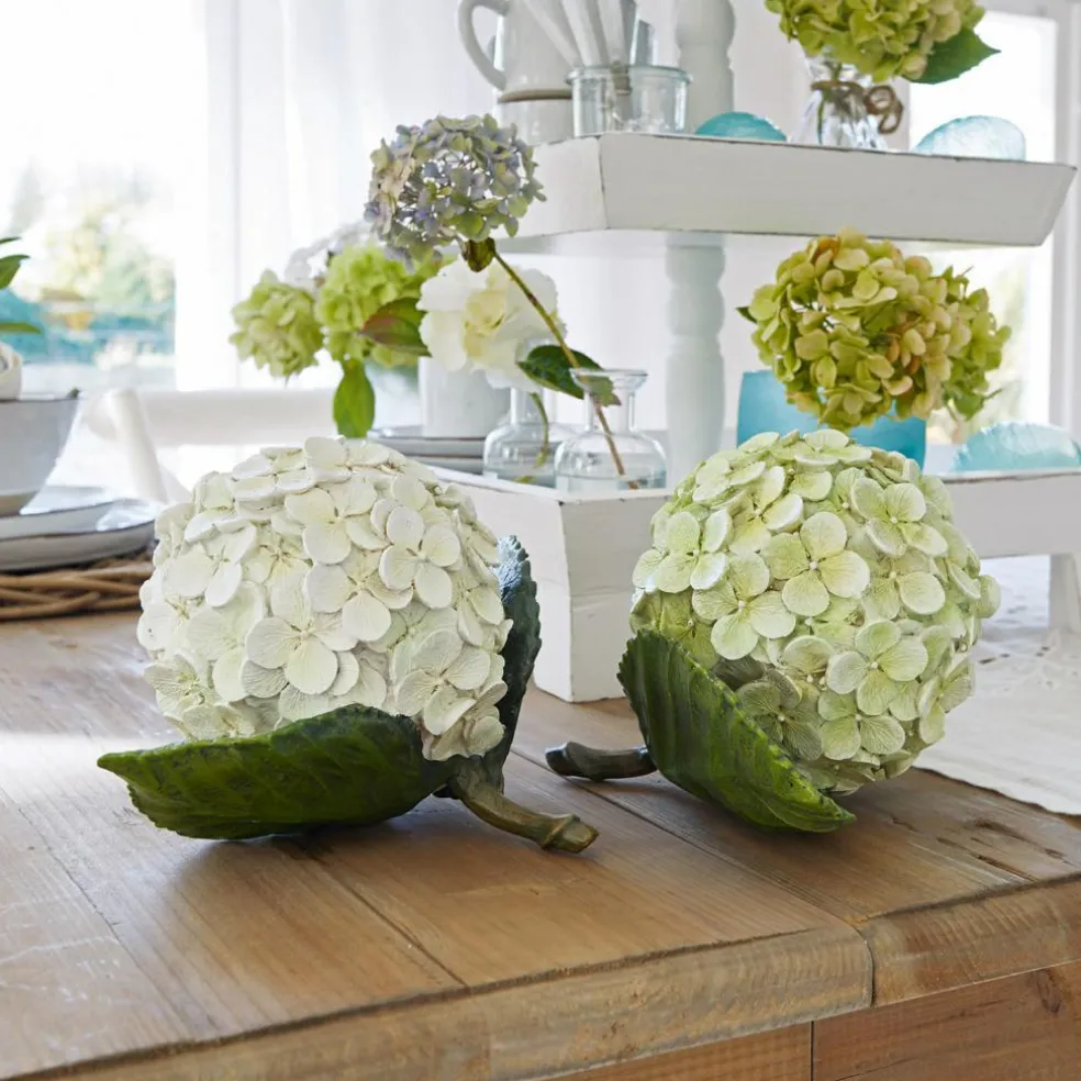 Dekoblume 2er Set Hortensie
