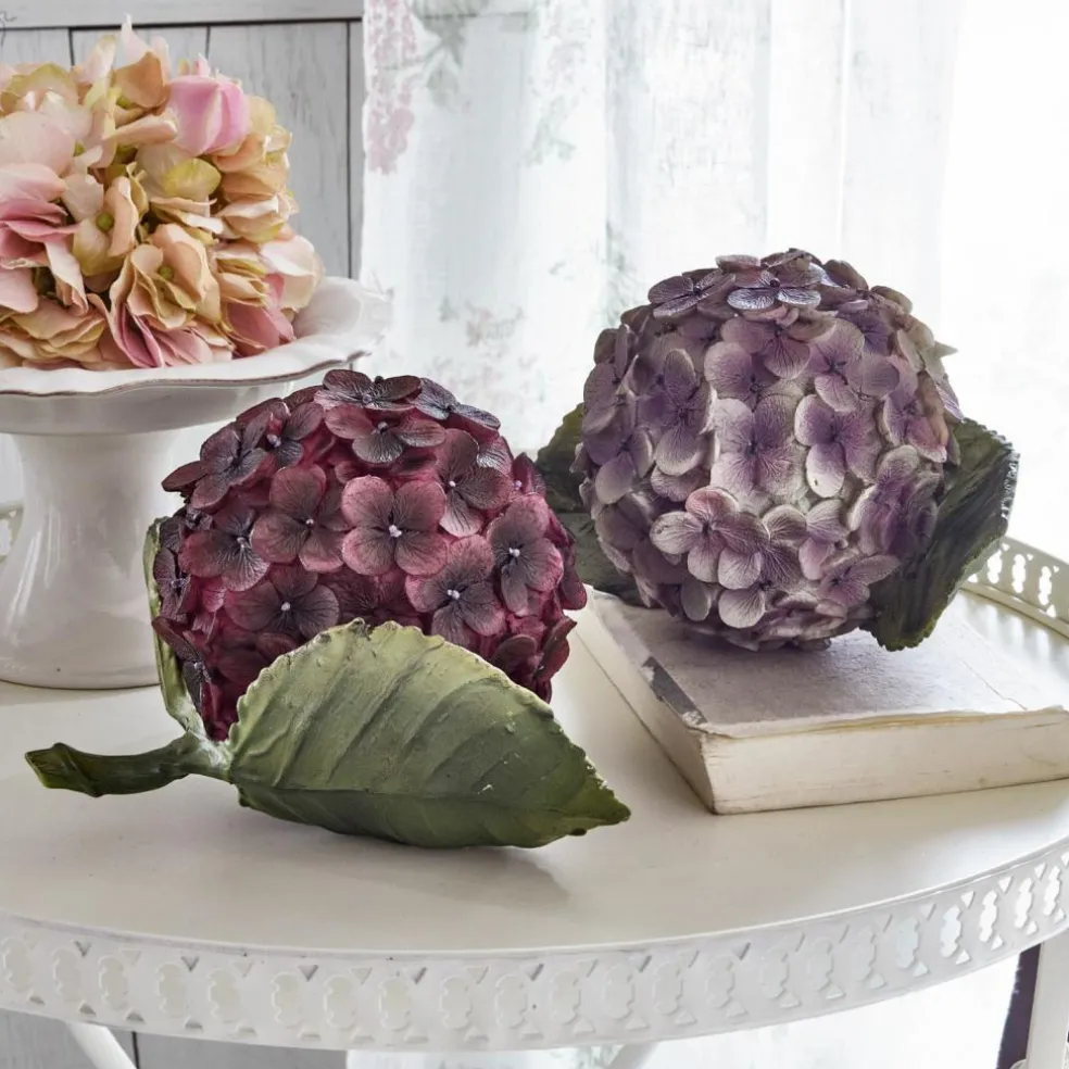 Dekoblume 2er Set Hortensie