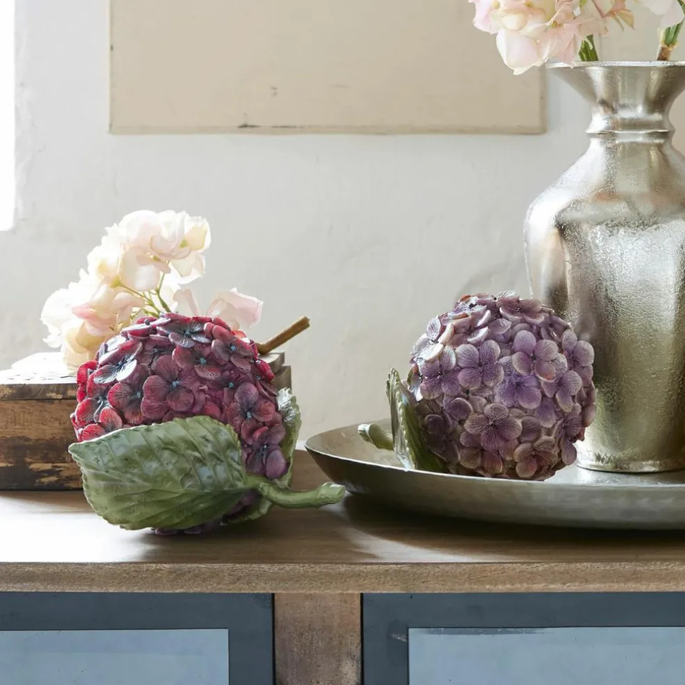 Dekoblume 2er Set Hortensie