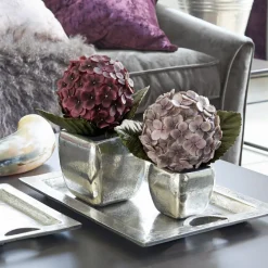 Dekoblume 2er Set Hortensie