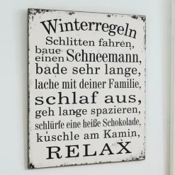 Dekoboard Winterregeln
