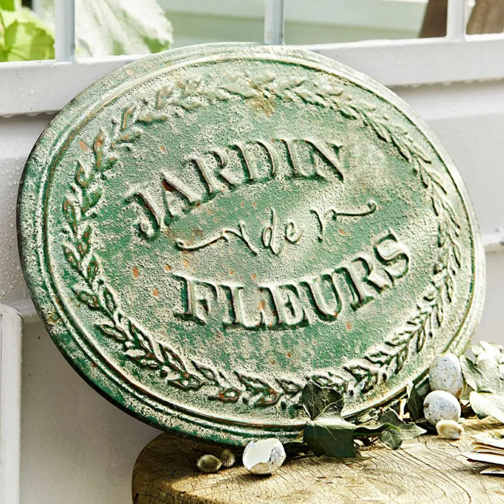 Deko-Schild Jardin de Fleurs