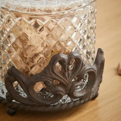 Glasdose mit Halterung Kerynna