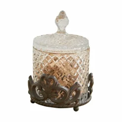 Glasdose mit Halterung Kerynna