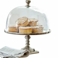 Glasglocke mit Platte Mine