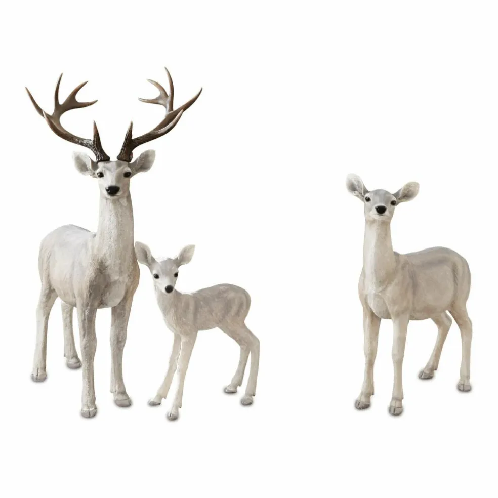 Hirsch mit Reh und Kitz Olsen