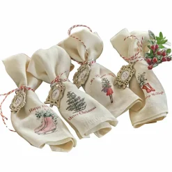 Serviette 4er Set Merry & Bright