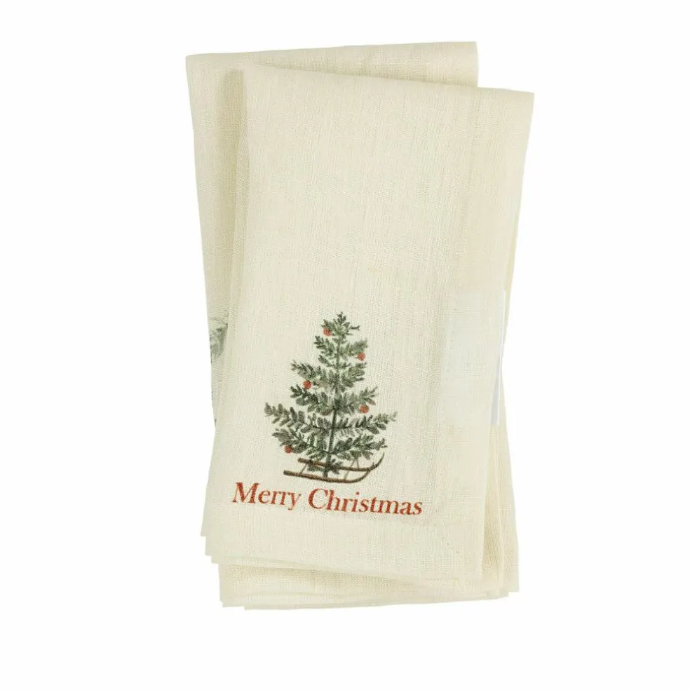 Serviette 4er Set Merry & Bright