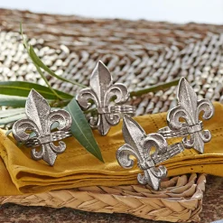 Serviettenring 4er Set Fleur De Lis