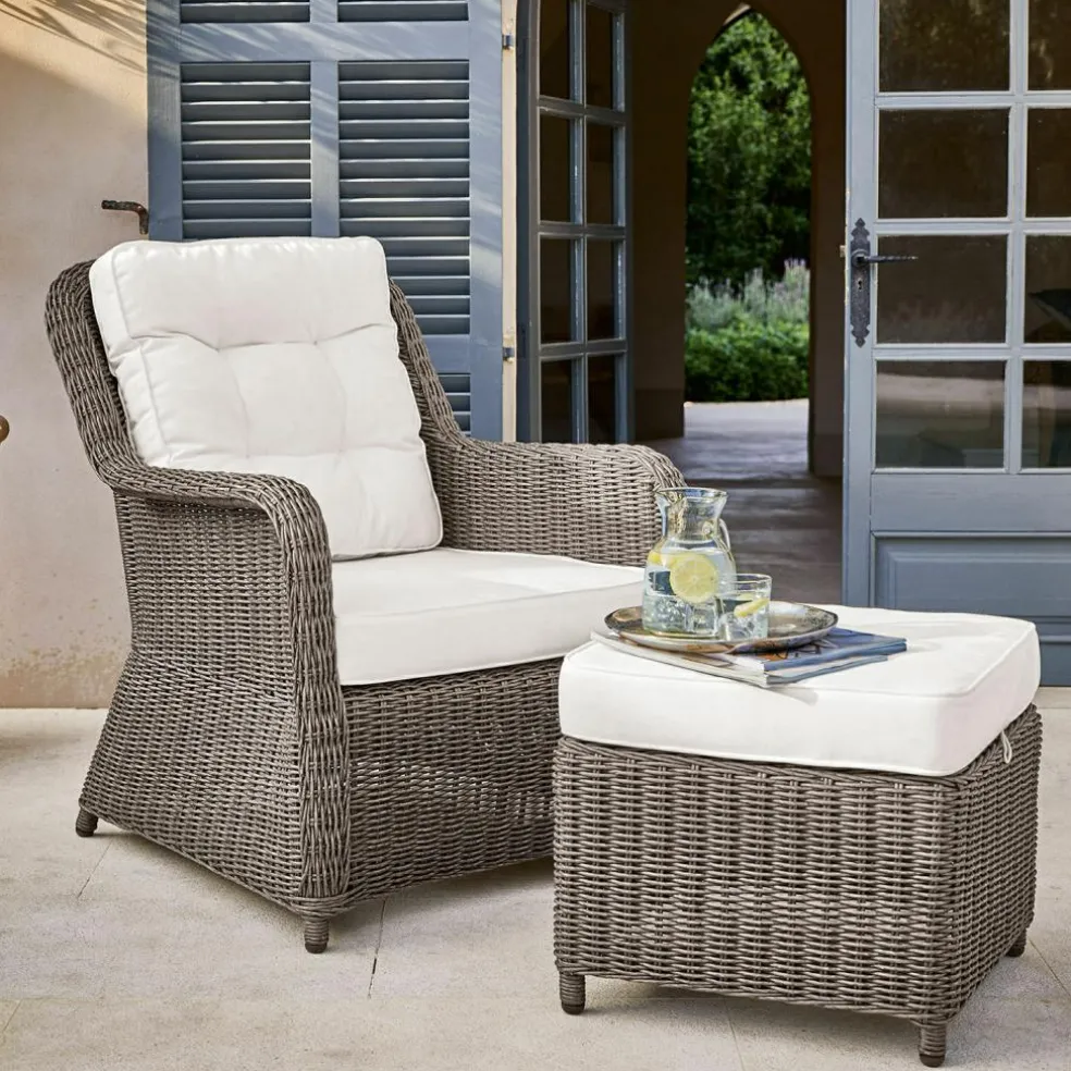 Sessel mit Hocker Bromyard