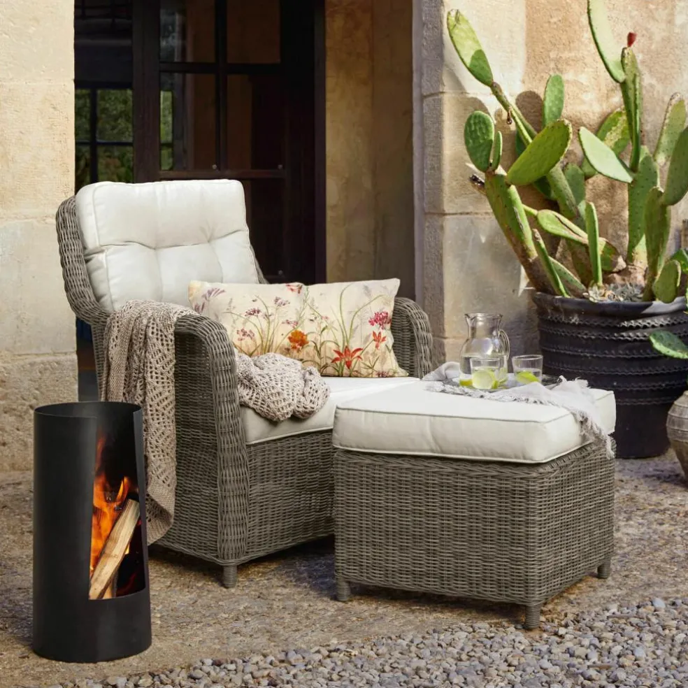 Sessel mit Hocker Bromyard