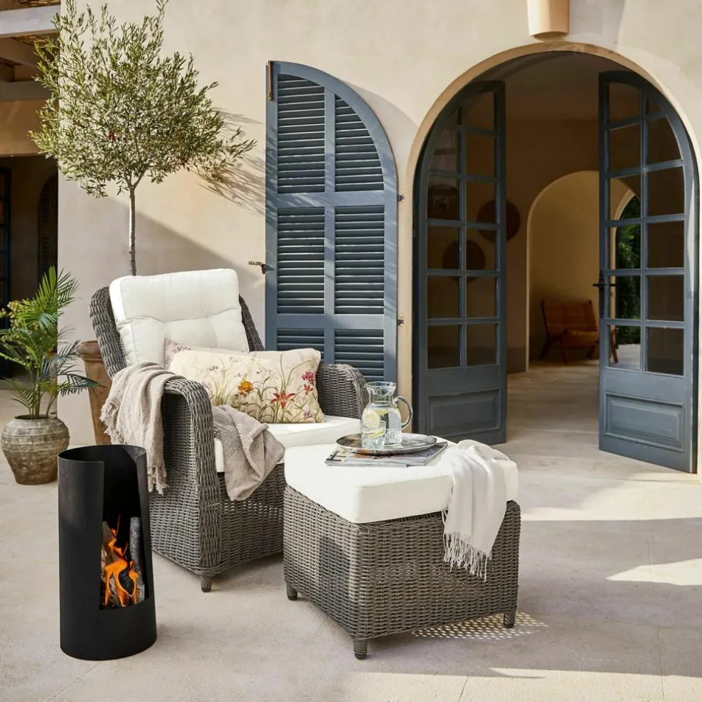 Sessel mit Hocker Bromyard