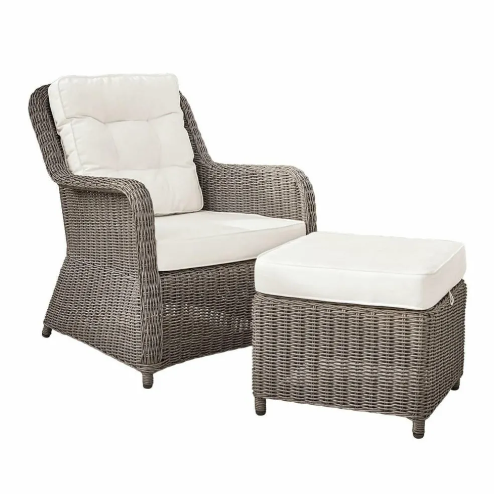 Sessel mit Hocker Bromyard