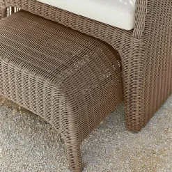 Strandkorb mit Hocker Sanivane