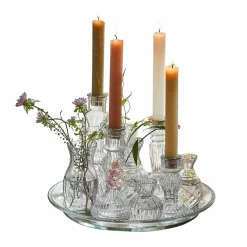 Tablett mit Kerzenständer und Vase Hilevor