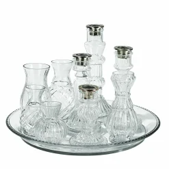 Tablett mit Kerzenständer und Vase Hilevor