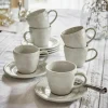 Tasse mit Untertasse 6er Set Norrvik