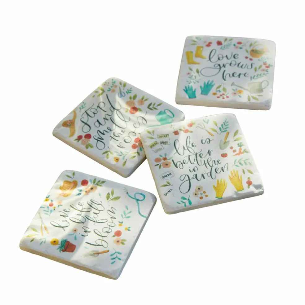 Untersetzer 4er Set Happy