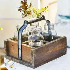 Vase 4er Set mit Korb Reverie