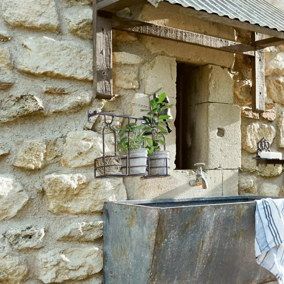 Wandregal mit Pflanzkörben Hemente